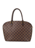 Sairra Horizontal Bag, &pound;550, Handbags, Brown, Canvas, Back view